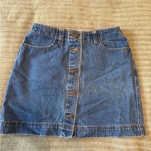 Vintage Moda International Blue Denim Skirt
